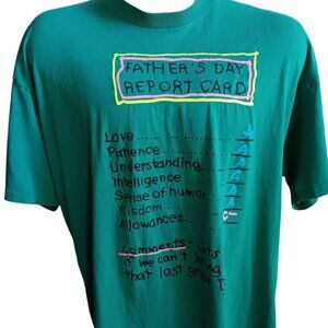 3XL  Vintage Single Stitch T-shirt Mens Buttery Dad Joke T-Shirt 80s 90s Thin
